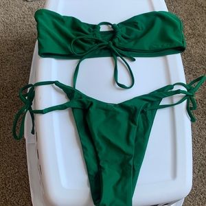 Strapless Tie Bikini